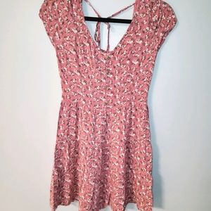 Hollister Tiered Button-Front Dress